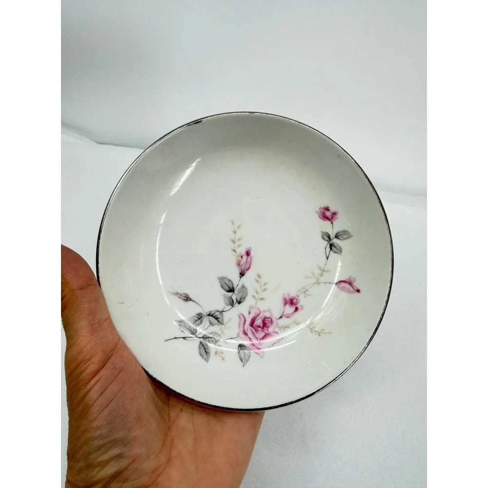 4 Plates Cottage Core Style House Saucers Mixed LOT Floral VTG Tea Cottage Core